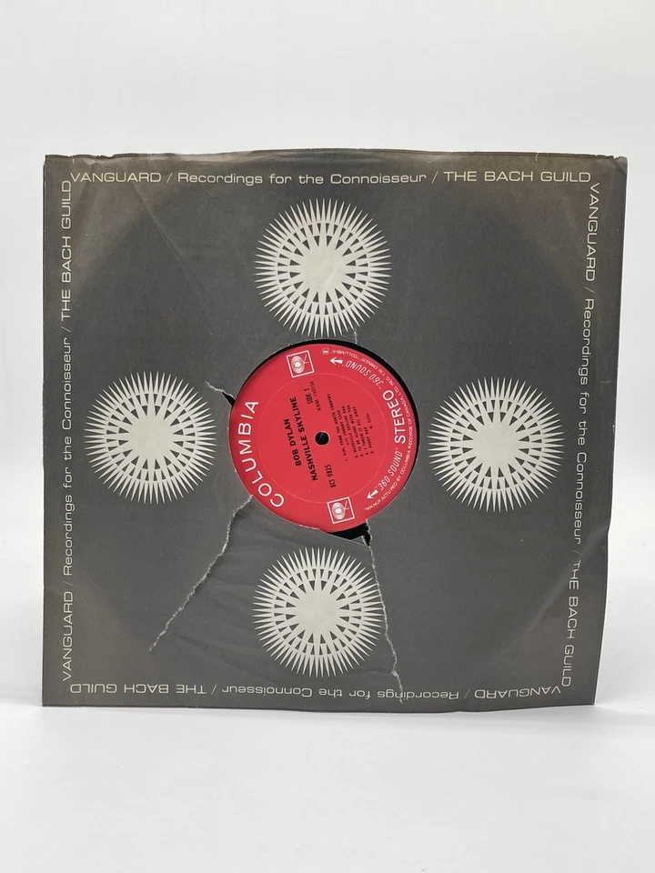 BOB DYLAN NASHVILLE SKYLINE 12" LP VG+ VINYL RECORD COLUMBIA SHRINK 1969 - Image 4 of 4