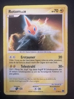 Pokemon Große Begegnungen - Rotom Holo 7/106 MP - LP Ger