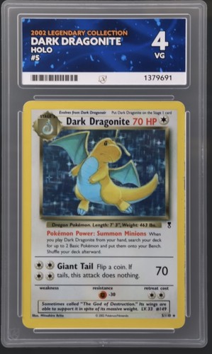 Dark Dragonite graded ACE 4 for sale on eBay
