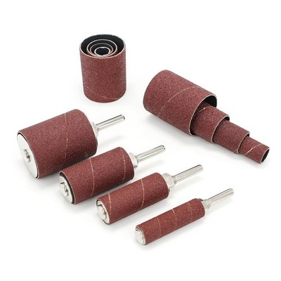 2 Long Sanding Drums and Sleeves Set with 1/4 Shank for Drill or Drill Press,...