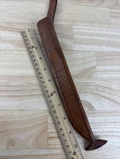 Vintage  J Marttiini Finland 9" Fillet Knife Leather Sheath Case Holder Only