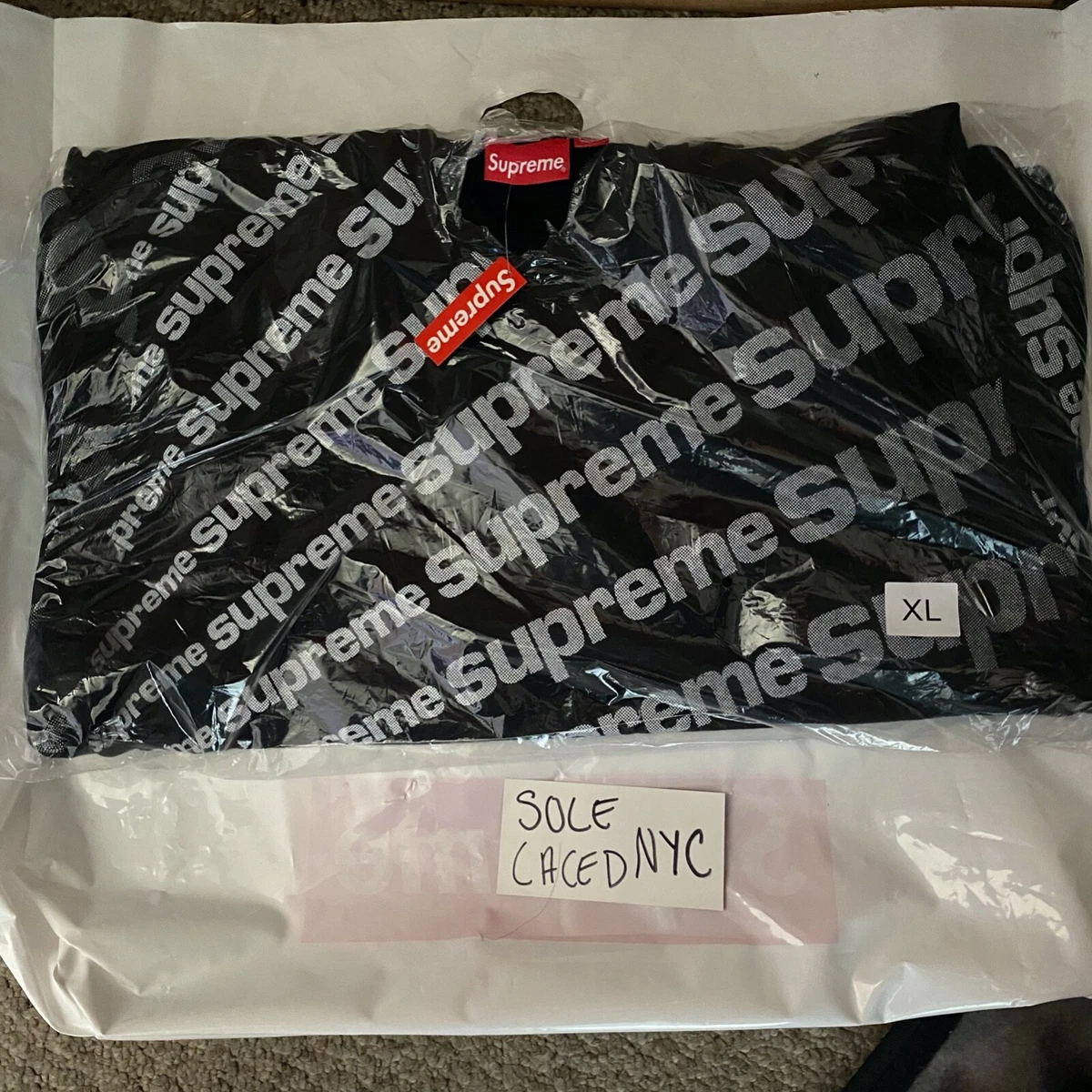 Supreme Radial Crewneck Black - SS20 New X-Large XL