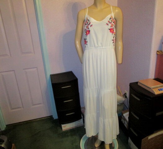 chinese dress ladies Beige Gauze Maxi Dress – Romantic Lace Trim Tiered Dress- In Loom Maxi Dress  – Juliana's Boutique
