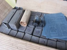 4x VINTAGE 6H6S / 6H6GT DOUBLE DIODE NEW, NOS, MATCHED DATE, BOXED from 1962