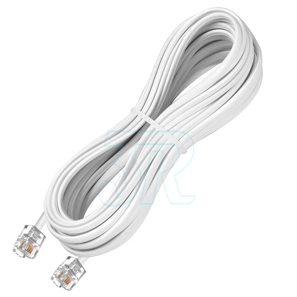 Telephone Home Phone Cord Cable Plug Extension For ADSL2 ADSL | Filter Modem Fax - image 2 of 4