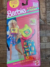 Vintage 1990 Genuine BARBIE Hawaii Fun Fashions Clothing 7253 Sealed