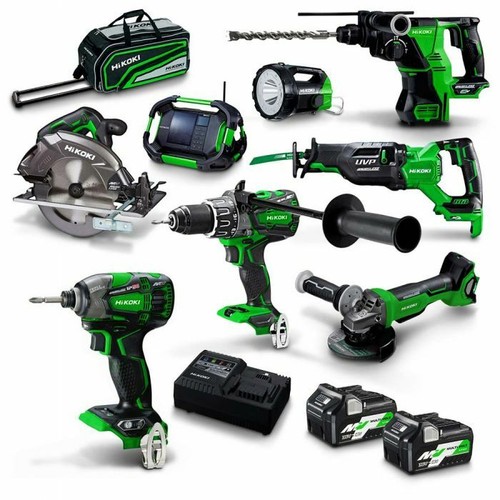 HIKOKI 18V BRUSHLESS 8 PIECE 2 X 2.5AH 