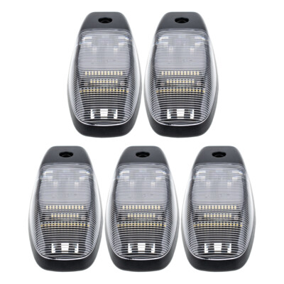5PCS For 2019-2024 Ram 2500 3500 4500 5500 Cab Roof Clear Lens White Lights LED