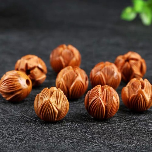 20 Pcs Christmas Bead Xmas Wooden Bead Floral Bead Flower Bead - Picture 12 of 12
