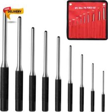 9-Piece Pin Punch Set – 1/16" to 5/16" Tools with Storage Pouch for Repair &