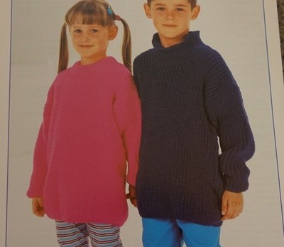 Stylecraft Knitting Pattern 4541 Unisex Kids Sweaters DK 20-30''