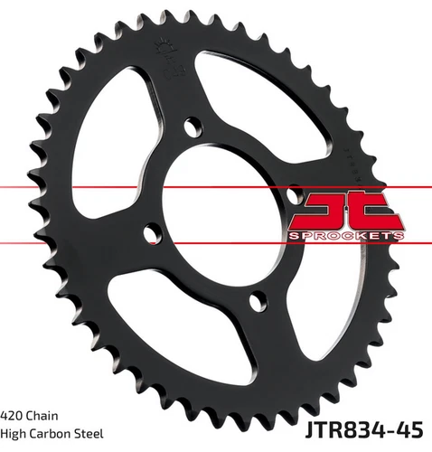 JT Steel Rear Sprocket 45T 45 Tooth Yamaha TTR50 TTR90 TTR110 PW80 BW80 ALL - Picture 1 of 3