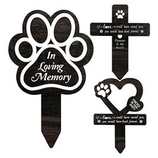 Dog Grave Marker Memorial Gifts Pet Loss Stake Memorial Plaques for Outdoor