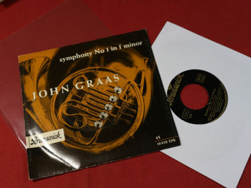 John Graas  SYMPHONY NO 1 IN F MINOR  7" EP Brunswick 10028 EPB Germany Promo - Picture 1 of 2