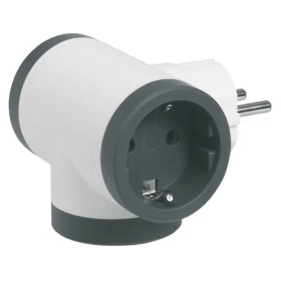 Seitenadapter dreifach x 2P+T 10 oder 16 A weiß (Legrand 050662) - Bild 1 von 4