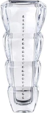 Jozefina Atelier S011-735 Crystalite Bohemia 11" Height Crystal Vase"Tower"