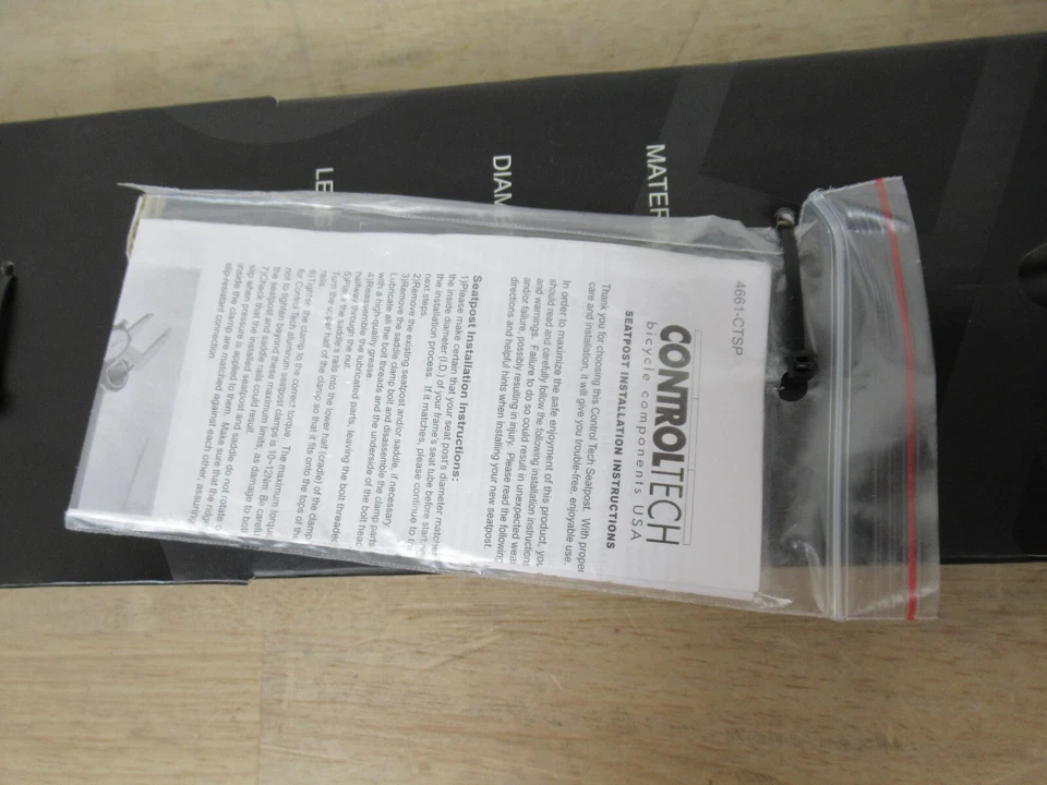 Control Tech Seatpost 10mm Offset 30.9mm x 350mm Single Clamp Sand Black NEW - Image 4 of 4