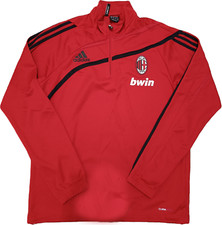 maglia calcio AC Milan BWIN ADIDAS sweatshirt training WORN Ronaldinho Beckham