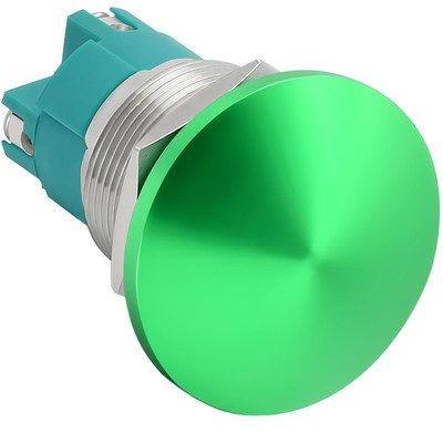 (10 Amp) Push Button Switch Green 22Mm Momentary Mushroom Head Waterproof IP66 D