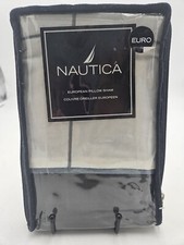 New Nautica Euro Pillow Sham ANCHORAGE 100% C...