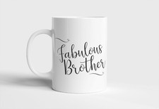 A PERSONALISED MUG FOR BROTHER Present, Gift, Christmas, Birthday