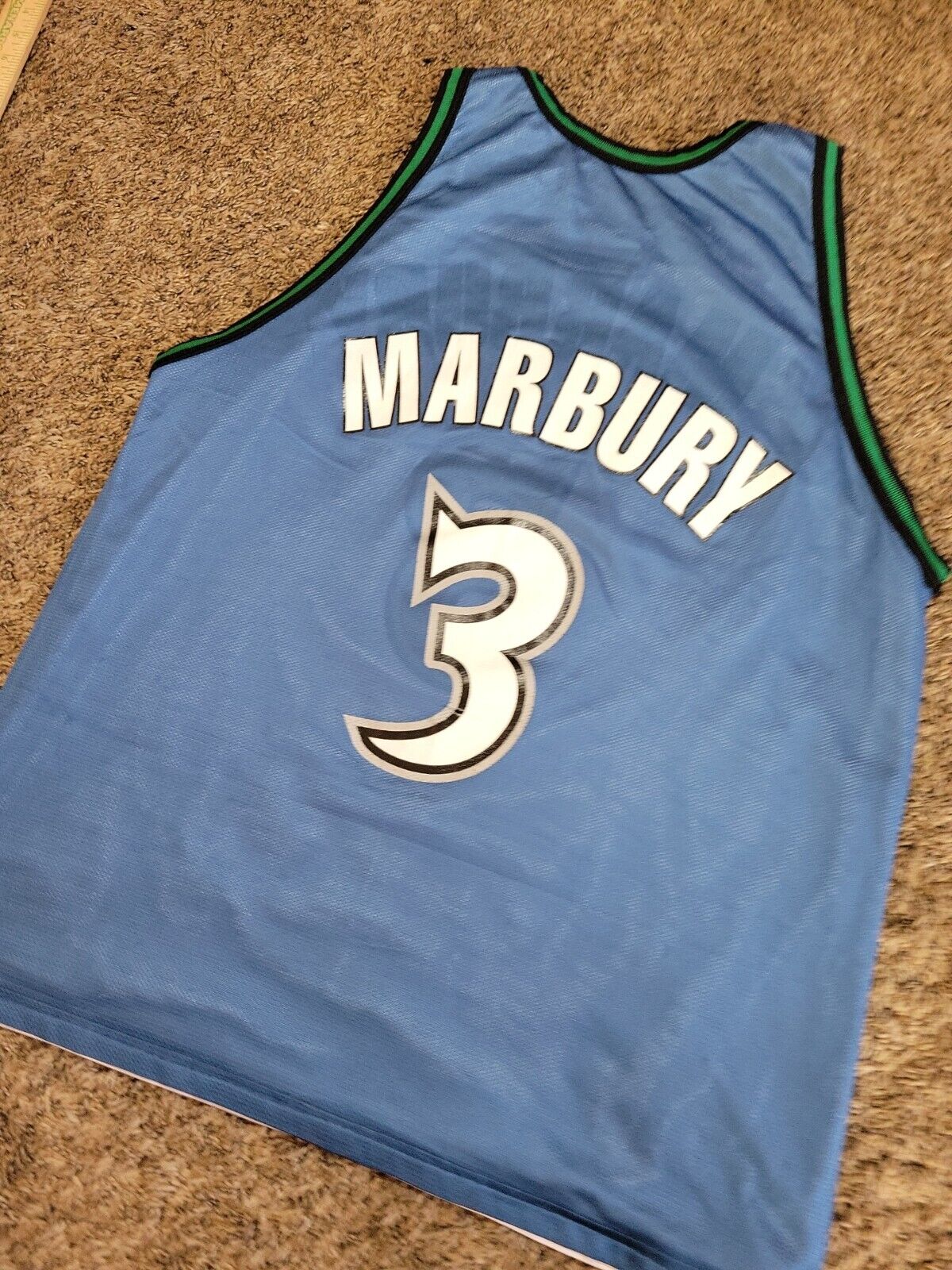 Vintage Stephon Marbury Minnesota Timberwolves Reversible Jersey NWT 90's  NBA basketball – For All To Envy