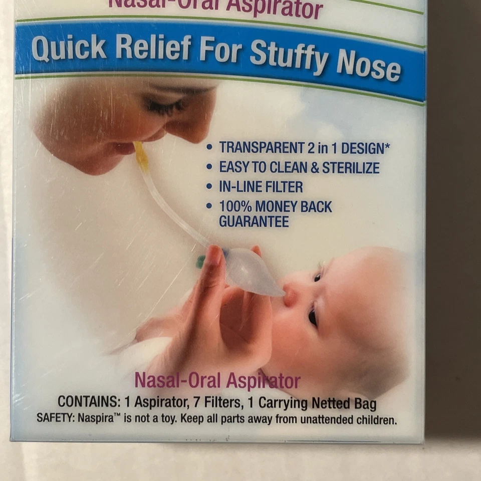 NeilMed Naspira Nasal ORAL ASPIRATOR Relief STUFFY Booger NOSE SINUS Babies Kids - Image 2 of 4