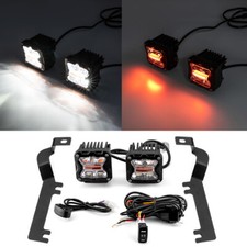 For Silverado 1500 2019-2022 4 Modes 3'' Strobe Light Pod Hood Mount DT Wire Kit