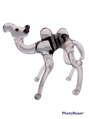 Crystal Camel Figurine Hand Blown Glass 2 Hump Sculpture Collection