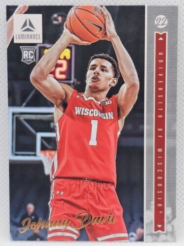 Johnny Davis 2022-23 Chronicles DP Luminance Bronze RC #39 Badgers Wizards Card