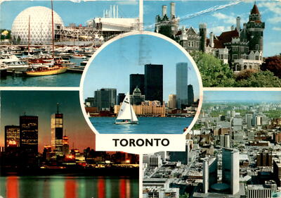 Toronto, E. Ludwig, John Hinde Studios, Casa Loma, City Hall, Centre Postcard