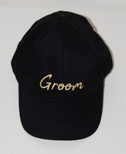 New Men's Black Groom Wedding Party Adjustable Baseball Cap OSFM