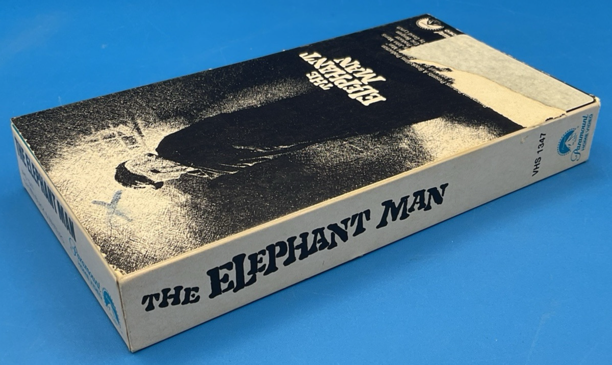 THE ELEPHANT MAN VHS Paramount First Release RARE BOX 1980 USED