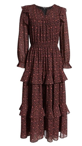 Madewell Black Embroidered Slit-Sleeve Dress Size Small | eBay