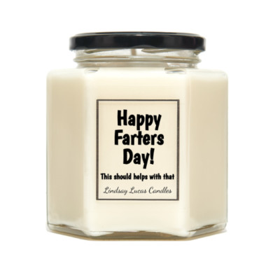 Happy Farters Day lustige Duftkerze Geschenk für Papa/Freund