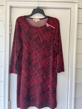Womans Michael Kors Red/Black Pencil Dress - Size L