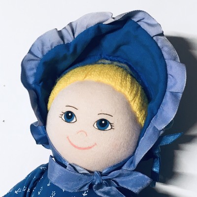 BLUE BONNET SUE  New Advertising Plush Doll Dakin Vintage 1986 For Nabisco