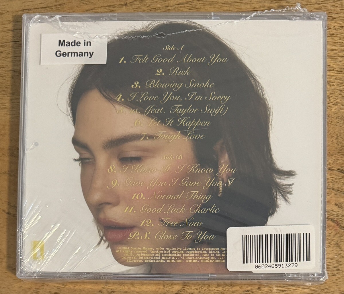 Gracie Abrams Secret Of Us CD & Signed Art Card Autographed