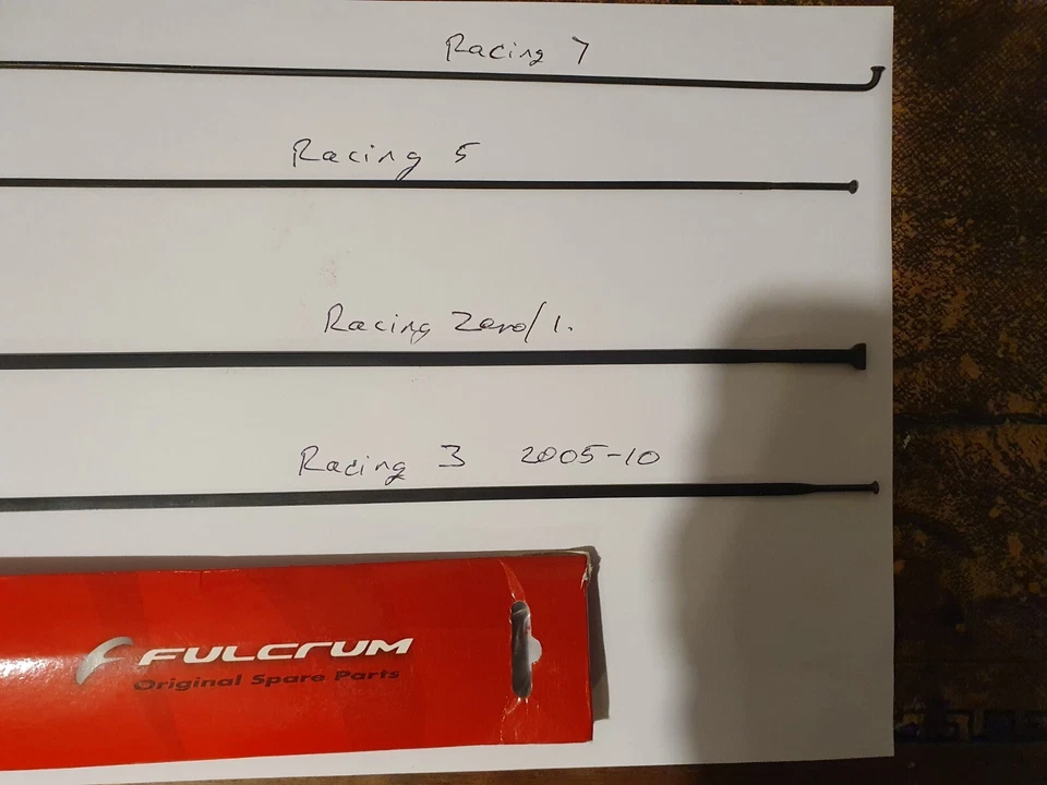 Fulcrum Racing 7, 6, 5, 4, 3, 1, zero spokes - Image 3 of 4