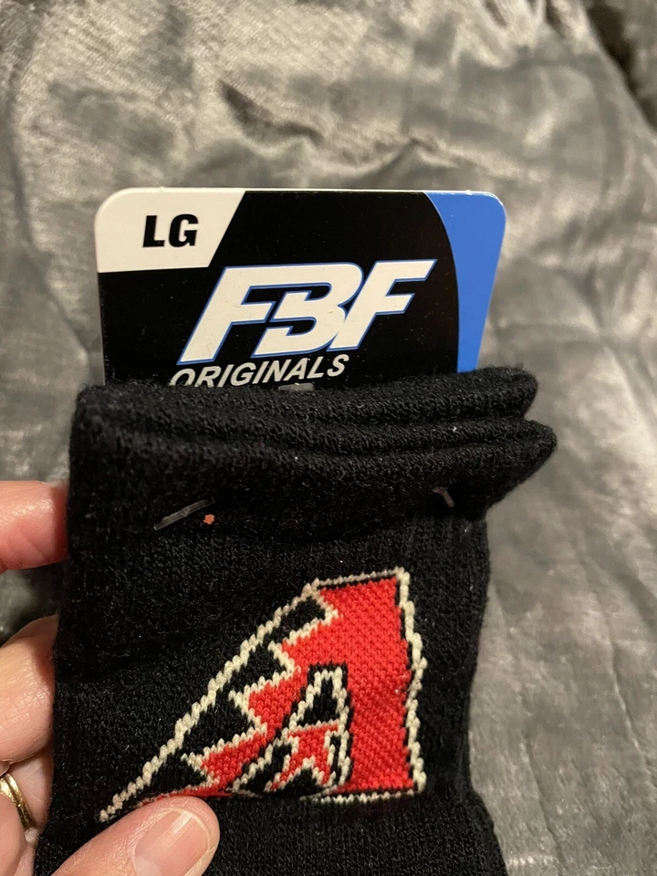1 Pair Arizona Diamondbacks Crew Socks, Size LG - Image 4 of 4