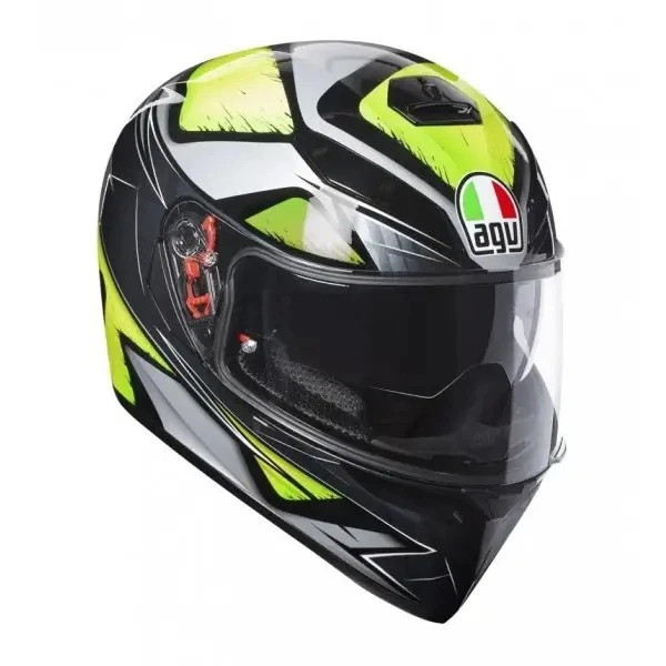 Casque De Moto Intégral AGV K-3 SV E2205 Multi PLK, Liquefy Gris/Jaune Fluo - Photo 1/1