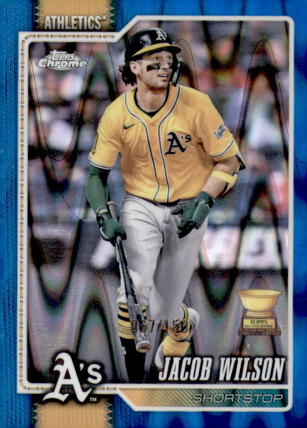 2026 Topps Chrome #227 Jacob Wilson Blue Raywave Refractor #/150