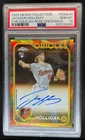 New Listing2024 Topps Gilded Jackson Holliday Chrome Refractor Auto RC Rose Gold /25 PSA 10
