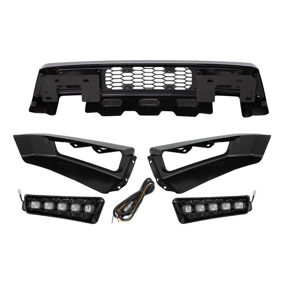 Steel For Ford F150 F-150 Raptor Style 15-2017 Front Bumper Black W ...