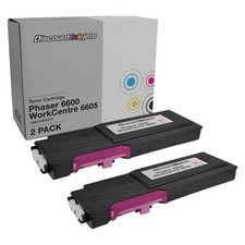 2 MAGENTA Toner for Xerox Phaser 6600n High Capacity Cartridge WorkCentre 6605dn