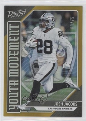 2023 Panini Prestige Youth Movement Xtra Points Gold 8/75 Josh Jacobs 19fe