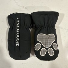 Canada Goose Baby Paw Mittens Size L/XL Black Used In Excellent Condition