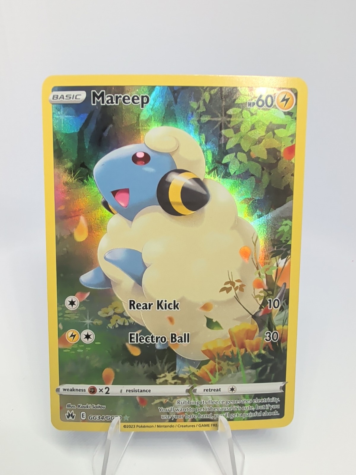 Mareep - GG34/GG70 - Holo Rare NM, English Pokemon Crown Zenith