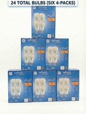 GE Refresh HD LED 24 PACK Light Bulbs Medium Base Daylight 5.5W / 40W 6X 4-Packs