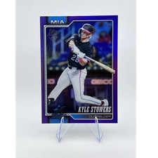 Topps 2026 Series 1 Kyle Stowers Miami Marlins Purple Parallel #293/250